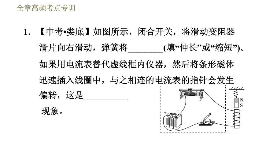 魯科版(五四學(xué)制)九年級下冊物理課件 第16章 全章高頻考點(diǎn)專訓(xùn) 專訓(xùn)1 區(qū)分三大電磁現(xiàn)象第4頁