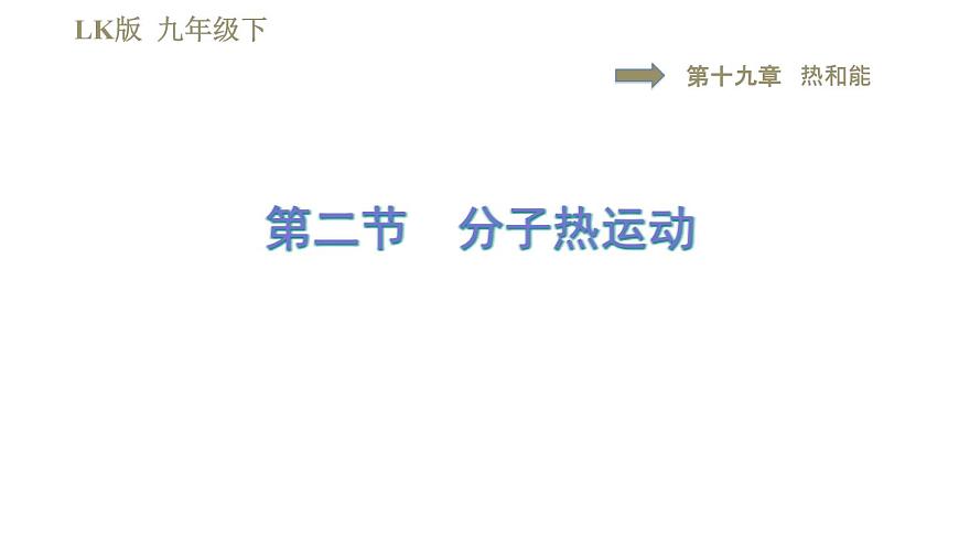 魯科版（五四學(xué)制）九年級(jí)下冊(cè)物理課件 第19章 19.2分子熱運(yùn)動(dòng)第1頁