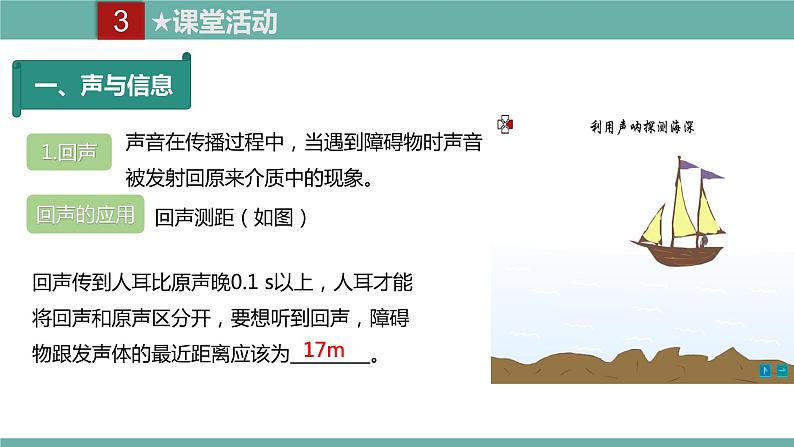 2021-2022学年人教版八年级物理上册精品课件课时2.3 声的利用(含内嵌式素材)第5页