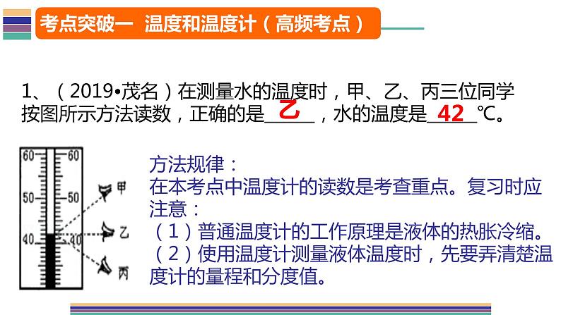 人教版八年级物理上册第三章《物态变化》专题复习课件第7页