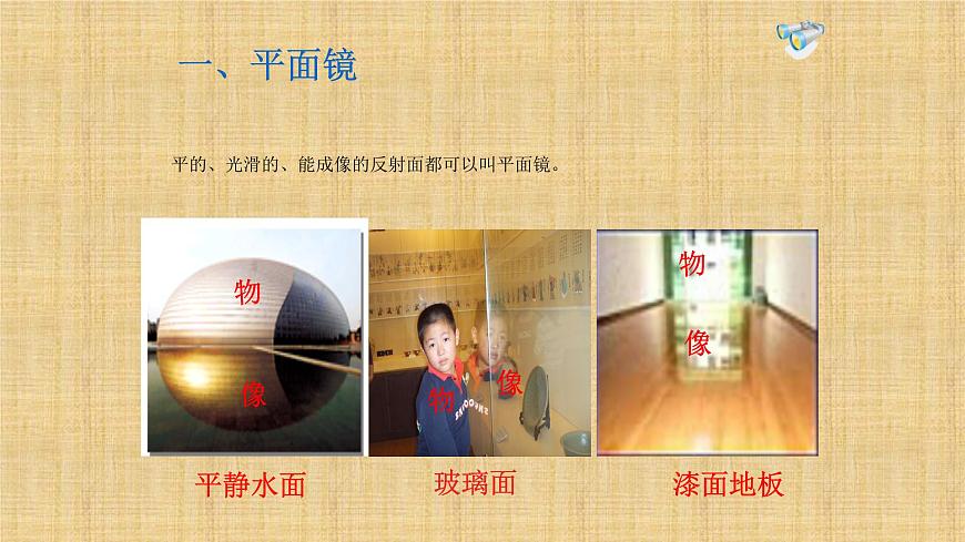 人教版八年級物理（上）第四章《平面鏡成像》教學課件第2頁