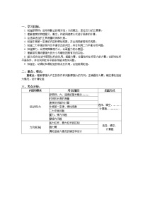 2020中考人教版物理 专题复习 教案：运动和力；力和机械复习(1)