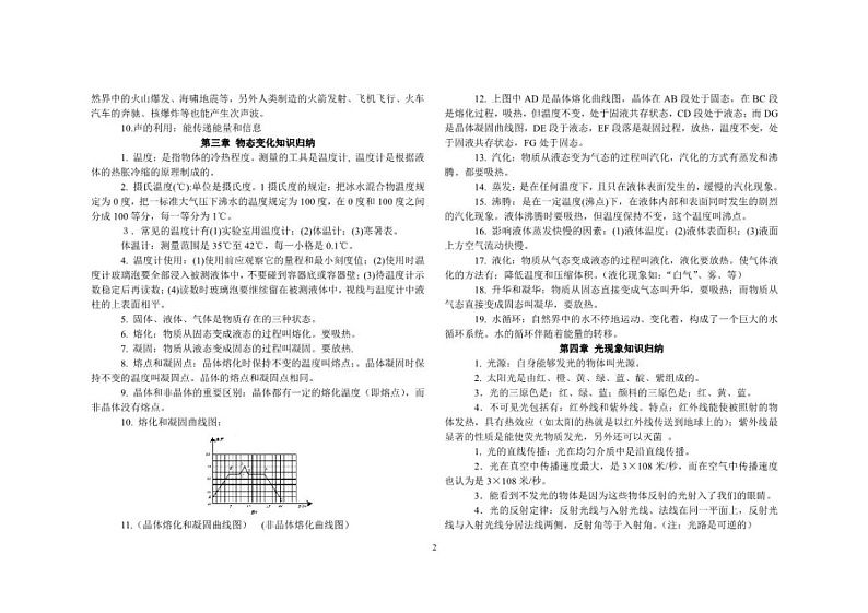 中考物理知识点总结学案02