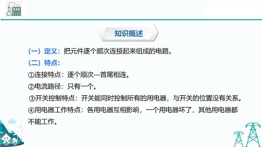 滬教版九年級(jí)上冊(cè)物理第七章第三節(jié)《串聯(lián)電路》(37張PPT )第5頁(yè)