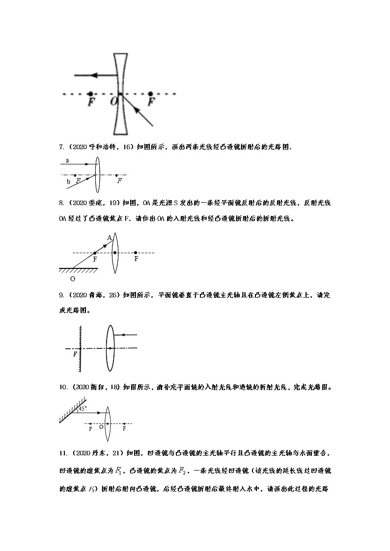 2020—2021学年度人教版初中物理随堂达标真题训练——5.1透镜第3页