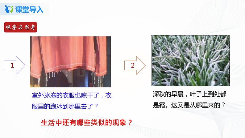专题1.4 升华与凝华(课件)-八年级物理精品课堂设计(北师大版)第3页
