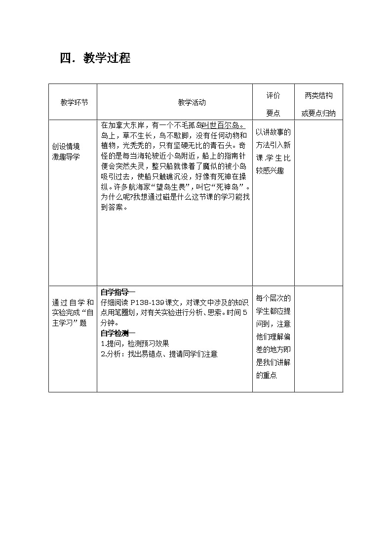 滬科版九年級物理全一冊教案：17.1 磁是什么第1課時第2頁