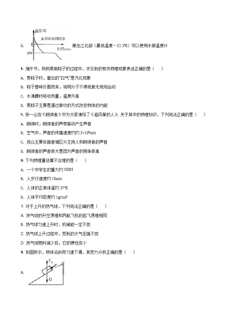 广东省深圳市2018年中考物理真题(原卷版)第2页