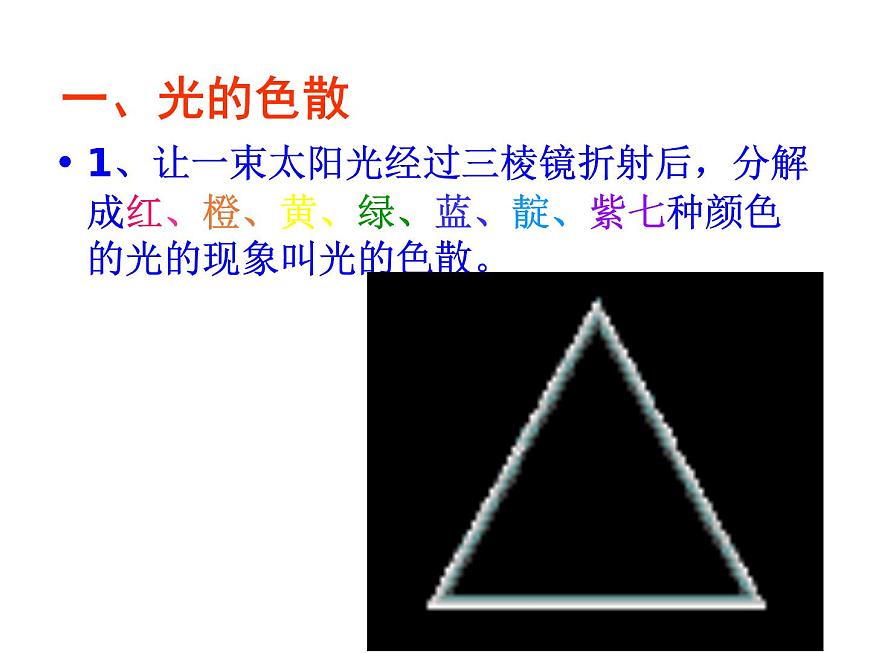 上海教育版物理八上2.4《光的色散》ppt課件第7頁(yè)