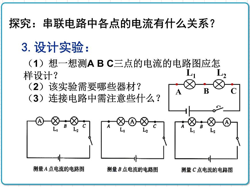 2021年初中物理人教版九年級全一冊 第十五章 15.5 探究串并聯(lián)電路的電流規(guī)律 課件第3頁