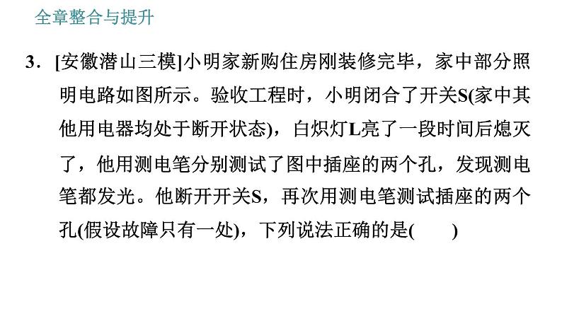 沪粤版九年级下册物理习题课件 第18章 全章整合与提升08