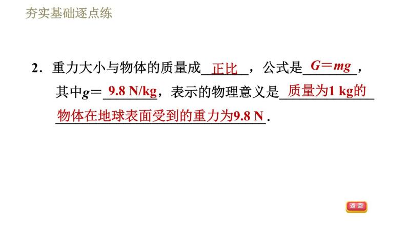 苏科版八年级下册物理课件 第8章 8.2重力　力的示意图06