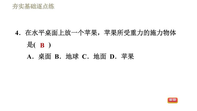 苏科版八年级下册物理课件 第8章 8.2重力 力的示意图第8页