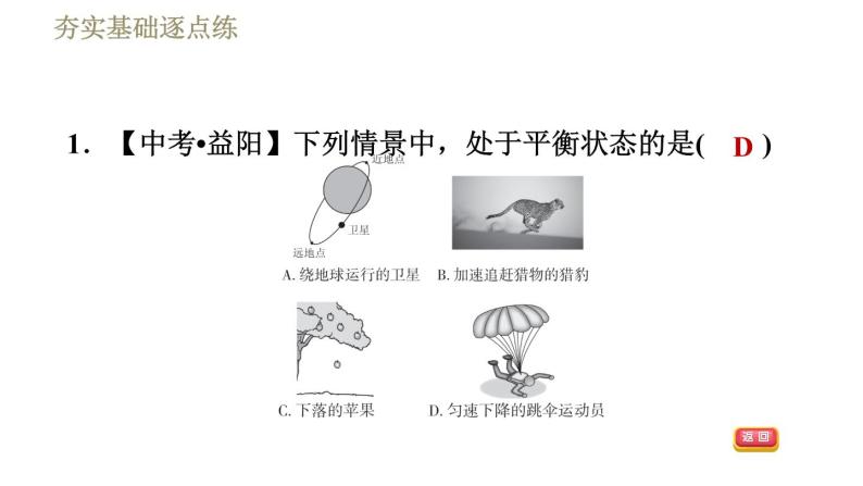 鲁科版八年级下册物理课件 第6章 6.4二力平衡04