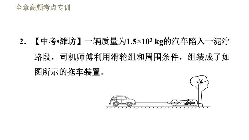鲁科版八年级下册物理课件 第9章 全章高频考点专训 专训2 机械效率的计算07
