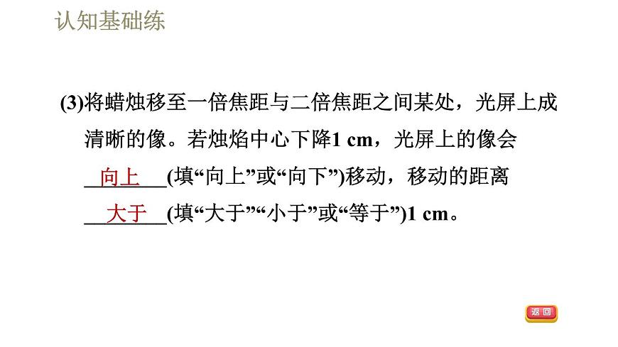 人教版八年級(jí)上冊(cè)物理習(xí)題課件 第5章 5.3凸透鏡成像的規(guī)律第8頁