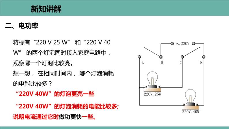 15.2 认识电功率 课件 2021-2022学年 粤沪版 物理九年级上册04