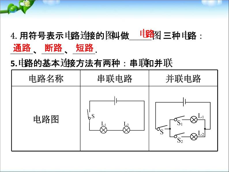 中考物理(全国通用)总复习精讲:第17讲_电流和电路第8页