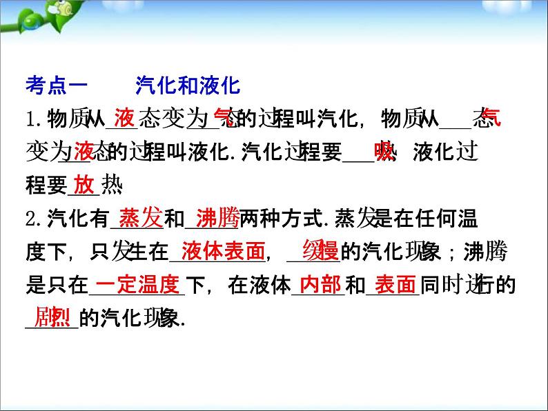 中考物理(全国通用)总复习精讲:第4讲_物态变化(二)第3页