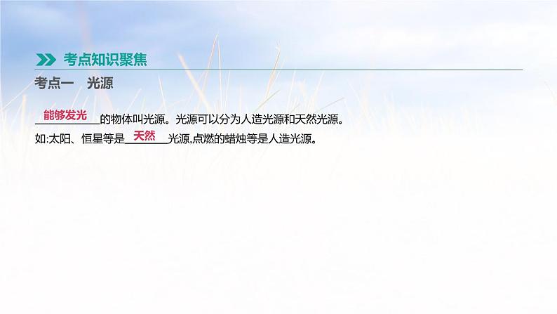 中考物理一轮复习第03课时 光现象第2页