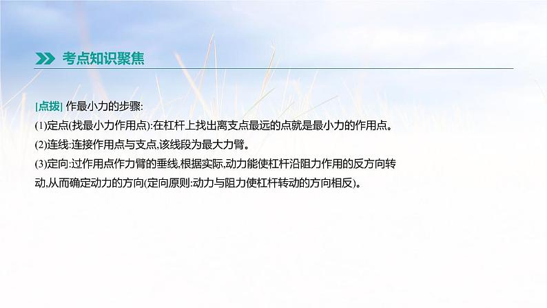 中考物理一轮复习第14课时 杠杆和滑轮第4页