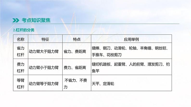 中考物理一轮复习第14课时 杠杆和滑轮第5页