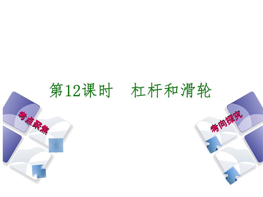 第12課時  杠桿和滑輪第1頁