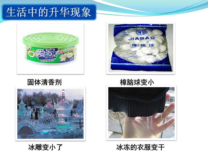 北師大版八年級(jí)物理上冊(cè) 1.4 升華和凝華課件PPT第6頁