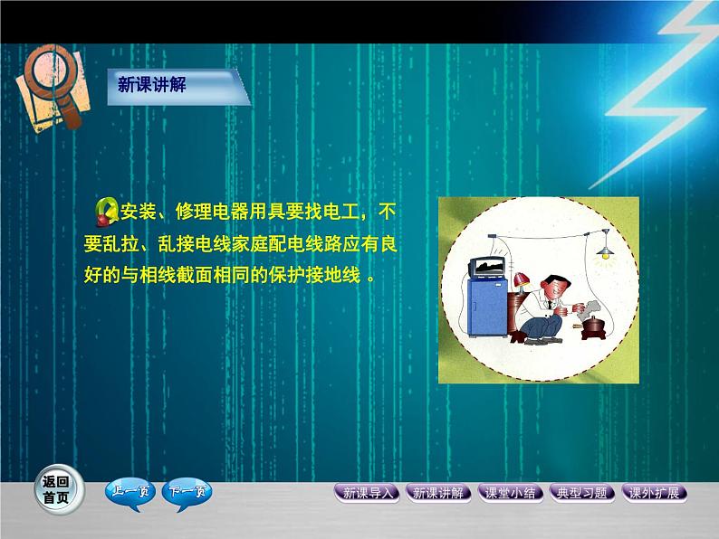 九年级物理全一册 第十九章 《家庭电路电流过大的原因》课件2 人教版第6页