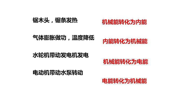 九年级物理全一册 第十四章 《能量的转化和守恒》 精品课件一 人教版07