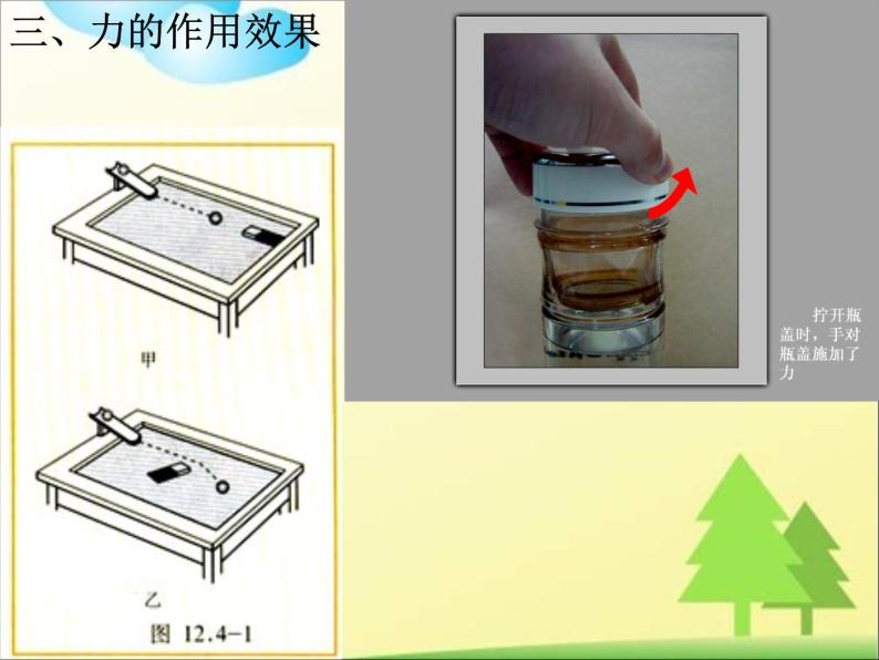 新人教版八年级物理下册第七章第一节力课件08