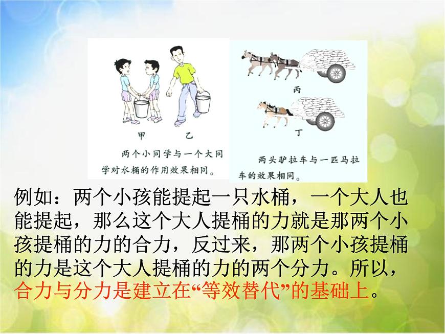北師大版物理八年級(jí)下冊(cè)7.4同一直線上二力的合成ppt課件第3頁(yè)