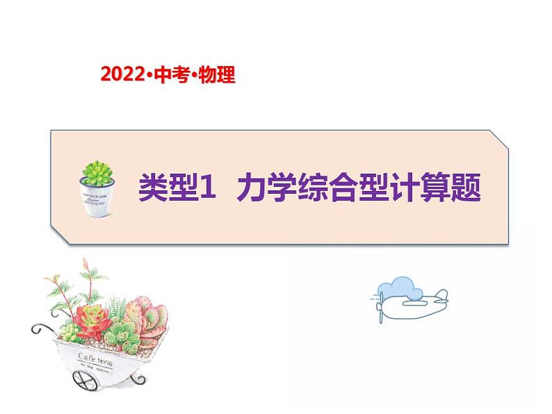 2022年中考物理题型专项突破:计算题-类型1--力学综合型计算题(共41张PPT)课件PPT第1页
