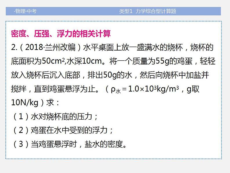 2022年中考物理题型专项突破:计算题-类型1--力学综合型计算题(共41张PPT)课件PPT第7页
