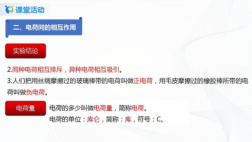 專(zhuān)題11.1  電荷  摩擦起電（課件）-2021年九年級(jí)上冊(cè)精品課堂設(shè)計(jì)（魯科版五四制）第7頁(yè)