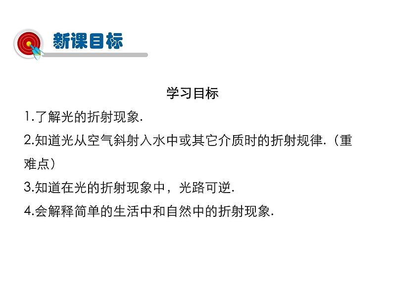 2021-2022学年度沪科版八年级物理上册课件 第3节 光的折射第3页