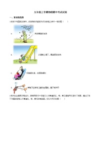 2021年广西崇左市九年级上学期物理期中考试试题