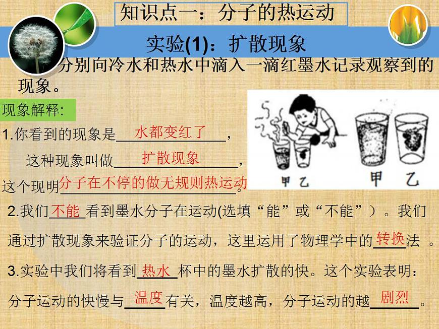 人教版-九年級(jí)物理《內(nèi)能》單元復(fù)習(xí)課件PPT第4頁