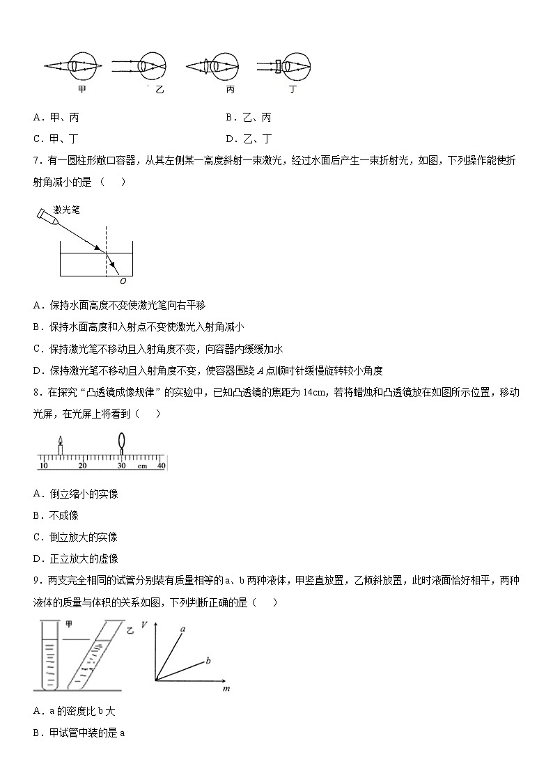 2019-2020學(xué)年八年級上學(xué)期重慶市第一中學(xué)期中考試物理試題(解析卷)第2頁