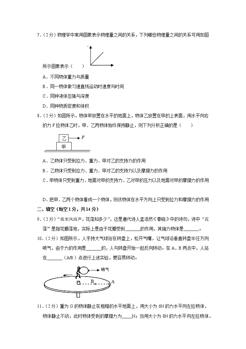 河南省许昌长葛市2020-2021学年八年级下学期期中考试物理试题(word版含答案)第3页