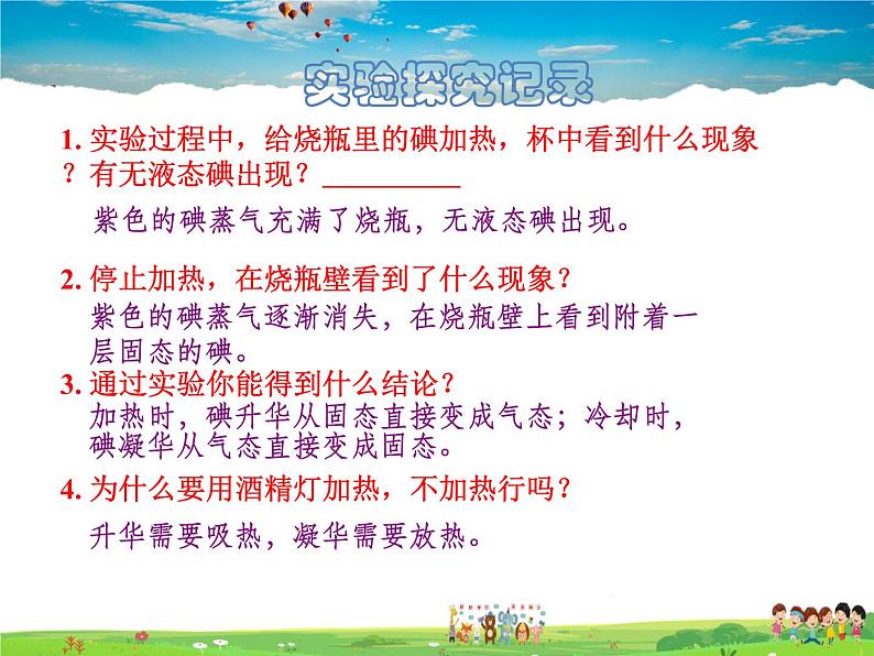 北师大版物理八年级上册 1-4升华和凝华【课件】第7页