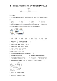 初中物理魯教版 (五四制)九年級(jí)上冊(cè)第十二章 電壓和電阻綜合與測(cè)試課后測(cè)評(píng)