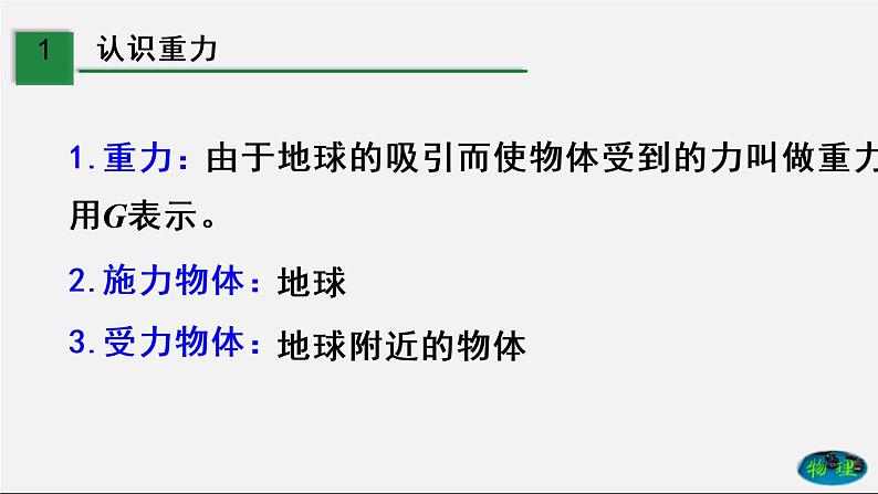 课时7.3 重力(课件)2020-2021学年八年级物理下册教学课件(人教版)第3页