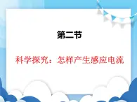 沪科版物理九年级下册  18.2科学探究：怎样产生感应电流【课件】