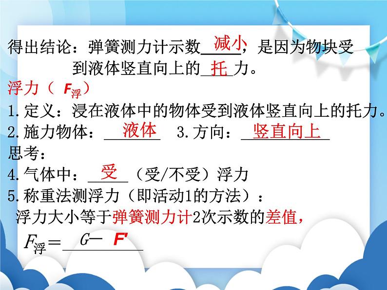 粤沪版物理八年级下册 9.1认识浮力【课件】04