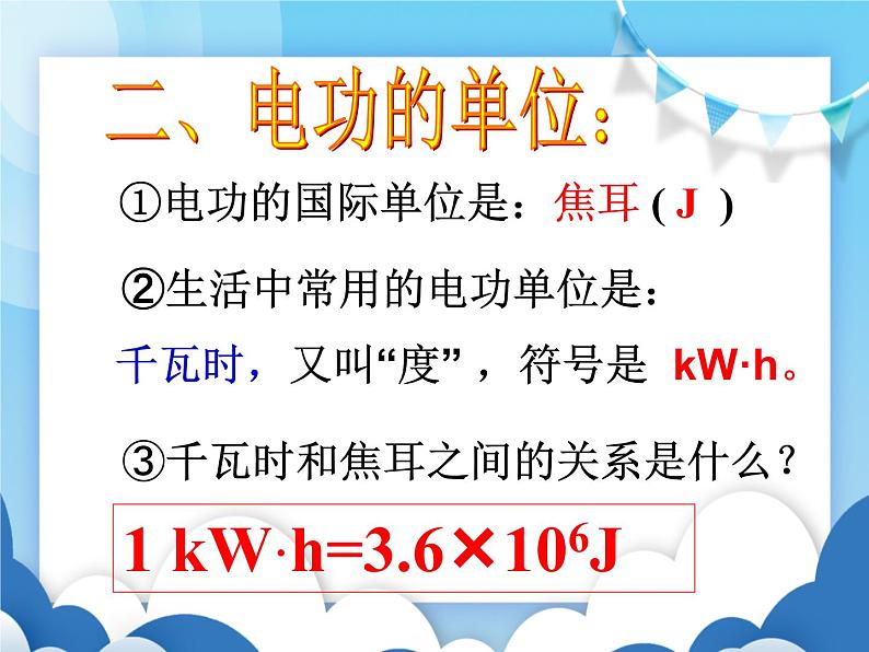 教科版物理九年级上册 6.1电功【课件】第4页