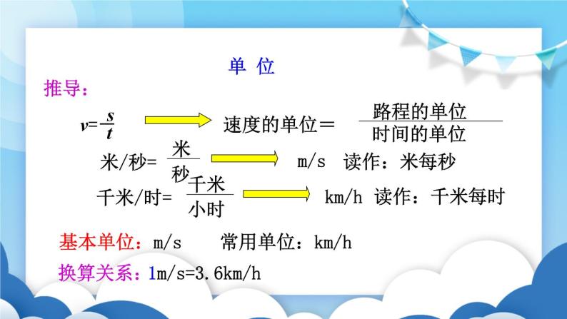 鲁教版物理八年级上册  1.2运动的快慢【课件】08