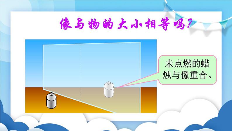 鲁教版物理八年级上册 3.3平面镜成像【课件】07