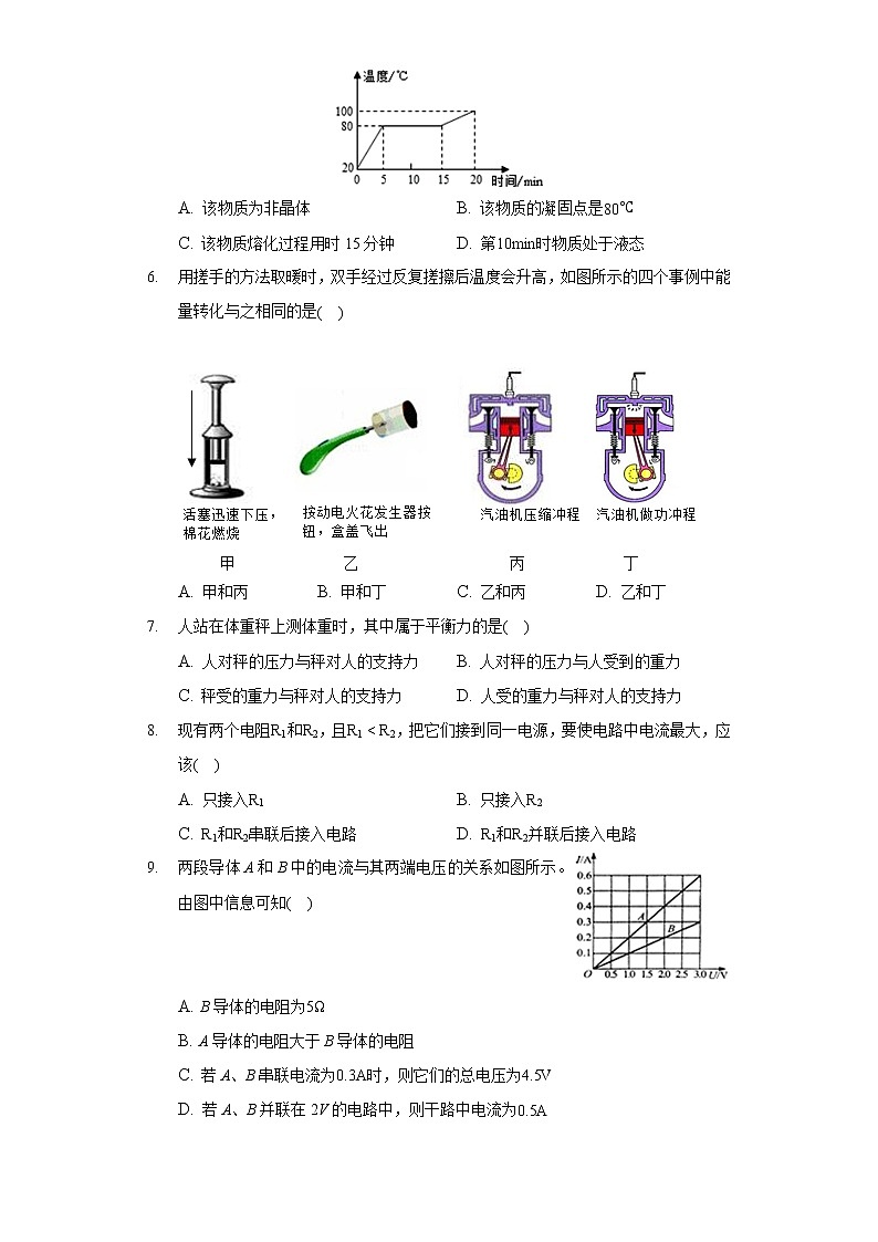2020-2021學(xué)年黑龍江省大慶市林甸縣九年級(jí)（上）期末物理試卷第2頁