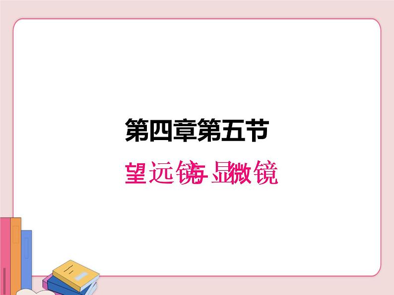 苏科版物理八年级上册 4.5望远镜与显微镜【课件】第1页
